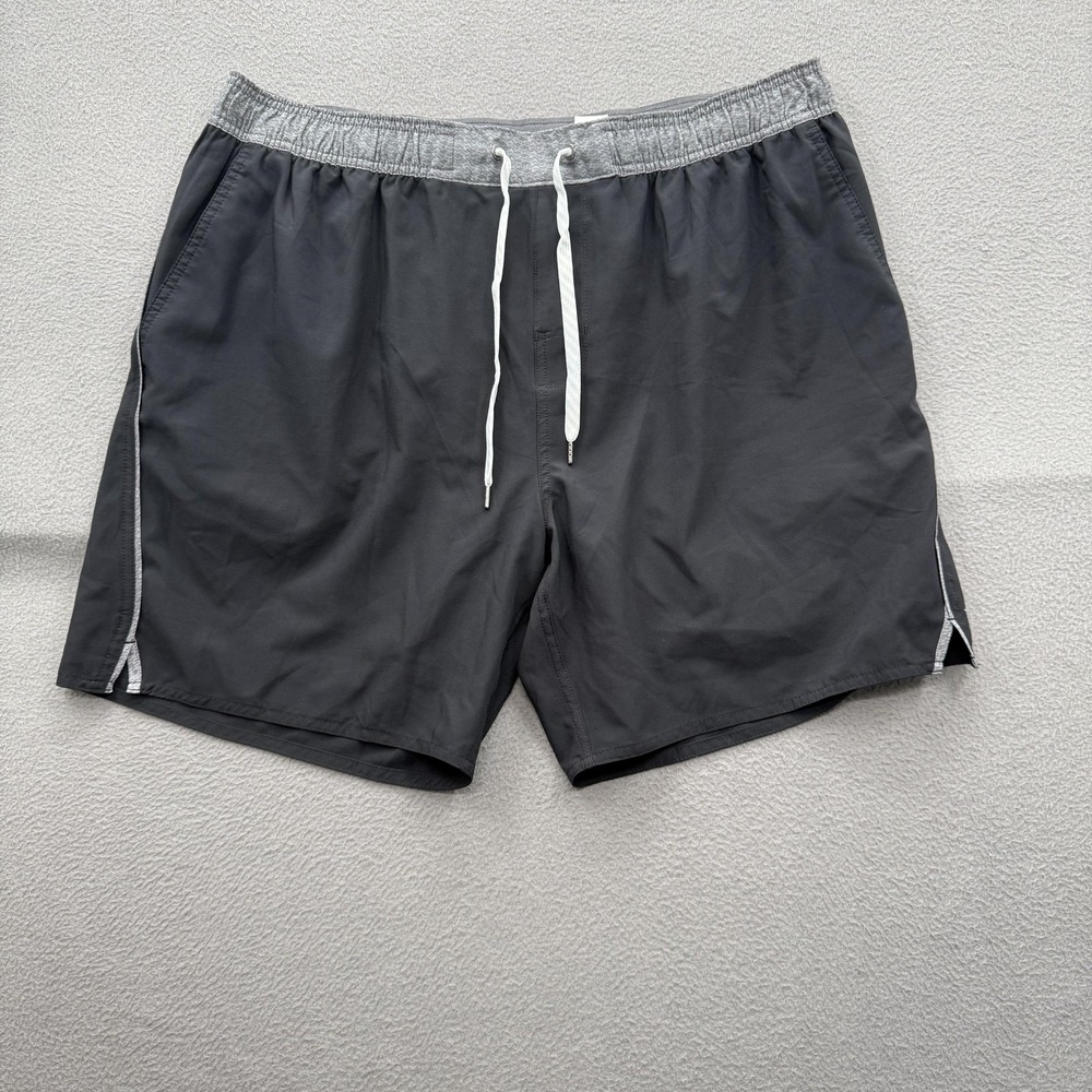 Vuori Shorts Mens 2XL Black Lined‎ Running Quick Dry 7 Inseam Athletic Gym